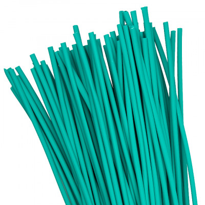 Фотография Термоусаживаемая трубка ТУТ нг 4/2 зеленая в отрезках по 1м EKF PROxima, артикул tut-4-j-1m