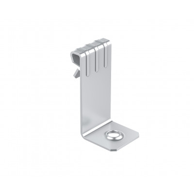 Фотография Вертикальный балочный зажим 1-5 мм с отгибом и резьбой м6 EKF, артикул VBZ1-5-M6G