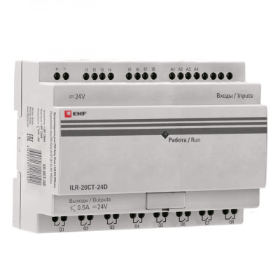 Фотография Программируемое реле 20 в/в т 24В PRO-Relay EKF PROxima, артикул ILR-20CT-24D
