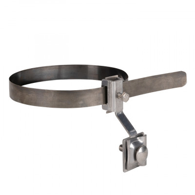 Фотография Держатель для труб универсальный D=(0-160) мм CZ, полоса нерж. сталь EKF PROxima, артикул lp-d3001-cz