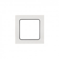 Стокгольм Рамка 1-местная белая с линией цвета черный EKF PROxima