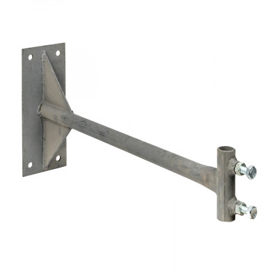 Фотография Держатель мачты молниеприемника к стене, D=40мм, вынос 530мм EKF PROxima, артикул lp-530-04018-sp